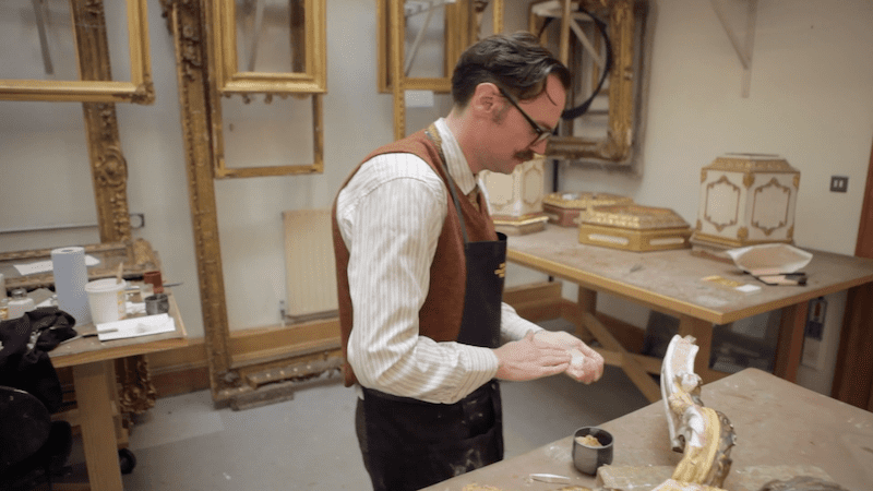 Furniture gilding at the Royal Collection